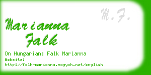 marianna falk business card